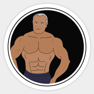 Muscle Dad Sticker